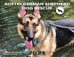 Austin German Shepherd Dog Rescue 2021 Calendar