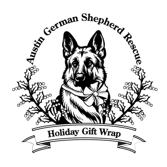 Austin German Shepherd Rescue Holiday Gift Wrap