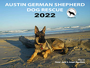 Austin German Shepherd Dog Rescue Calendar 2022